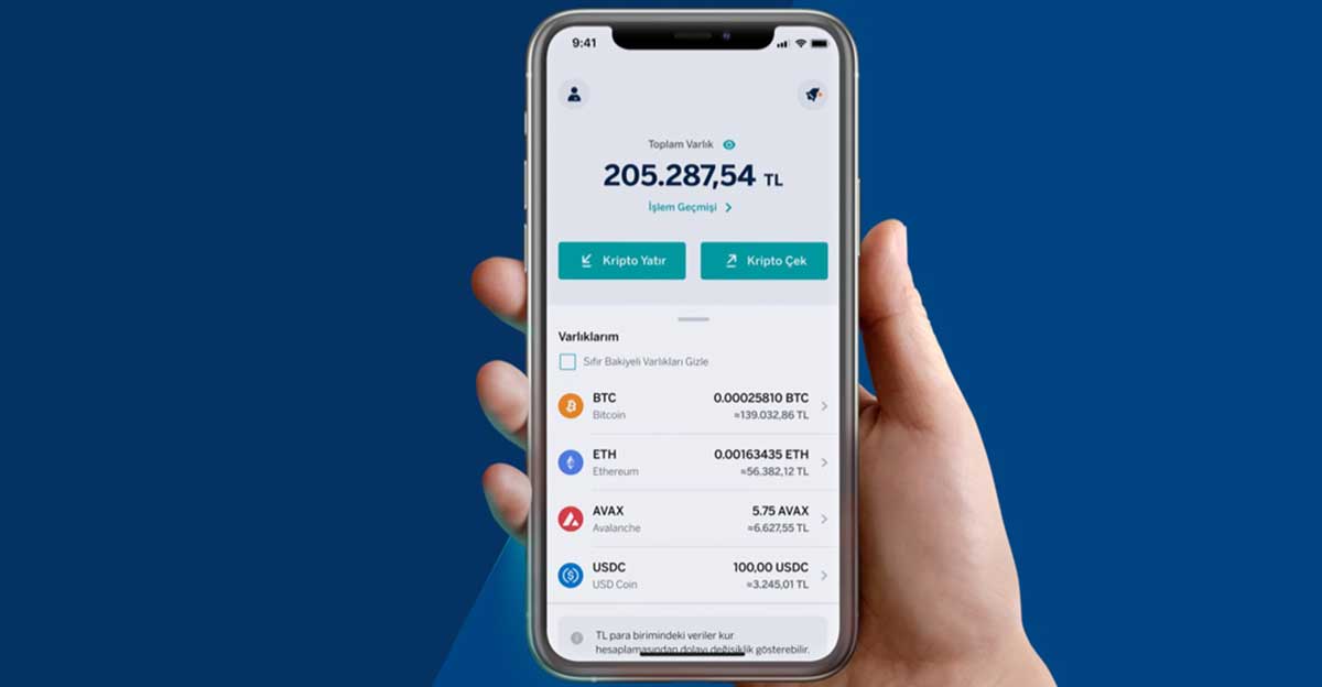Bankadan kripto yatırıp çekme