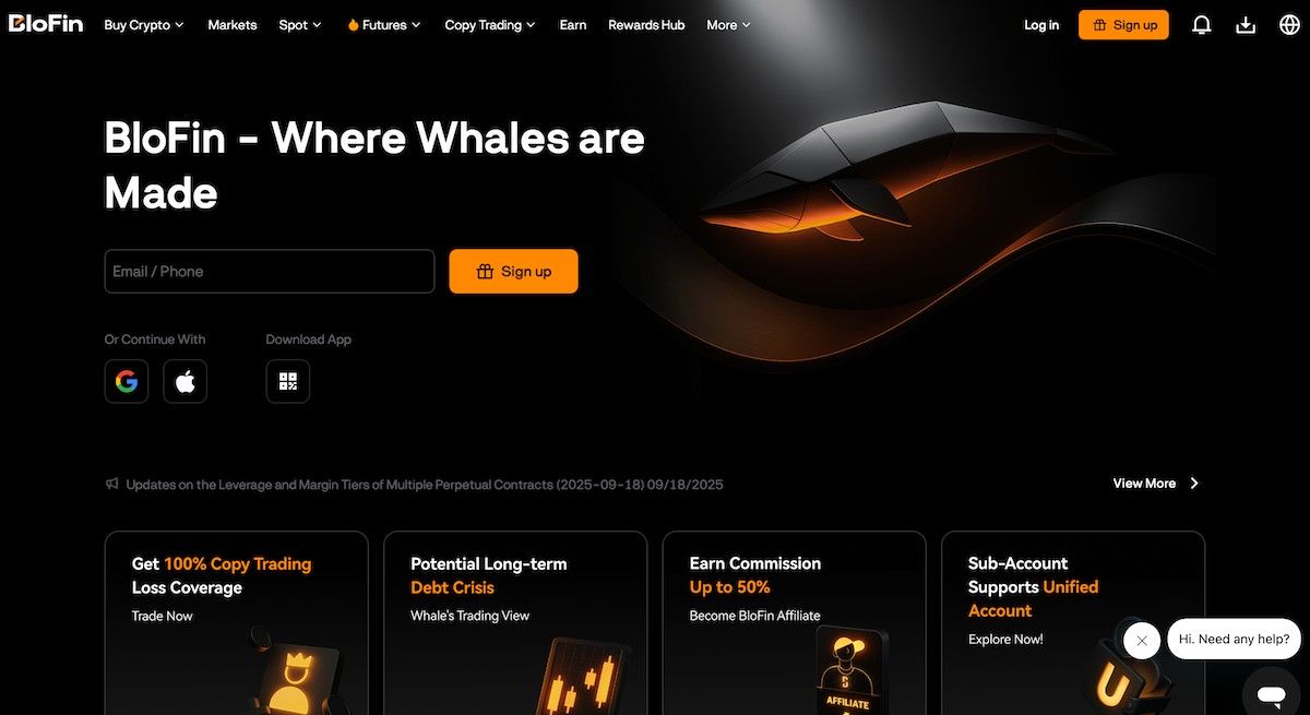 Blofin 150x kaldıraçlı borsa