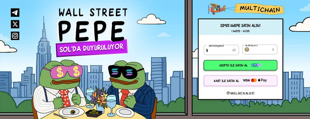  Wall street pepe - piyasaya yeni girecek coinler nasıl alınır