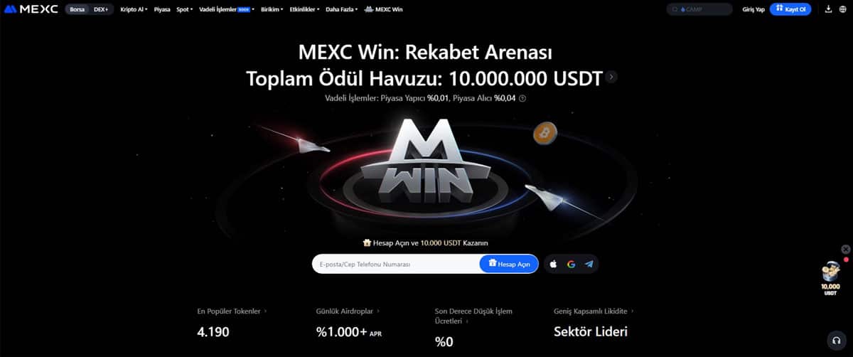 MEXC kripto vadeli islem taktikleri icin muazzam platform
