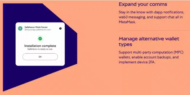 MetaMask eklentileri (Snaps) | Görsel Kaynağı | MetaMask