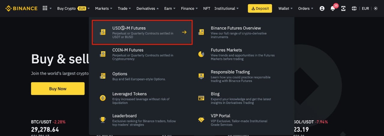binance vadeli işlemler nedir