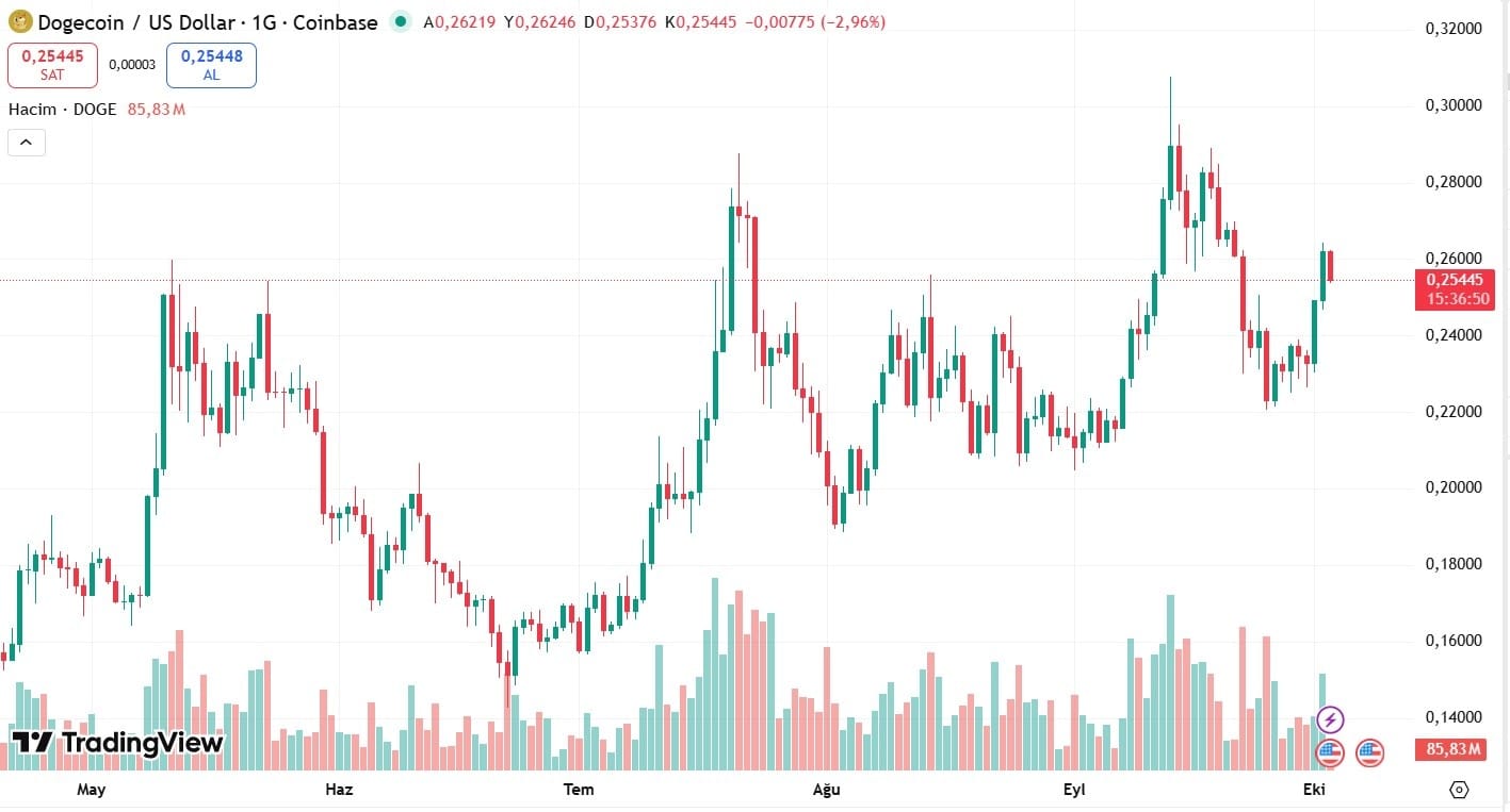 dogecoin teknik işlem grafiği