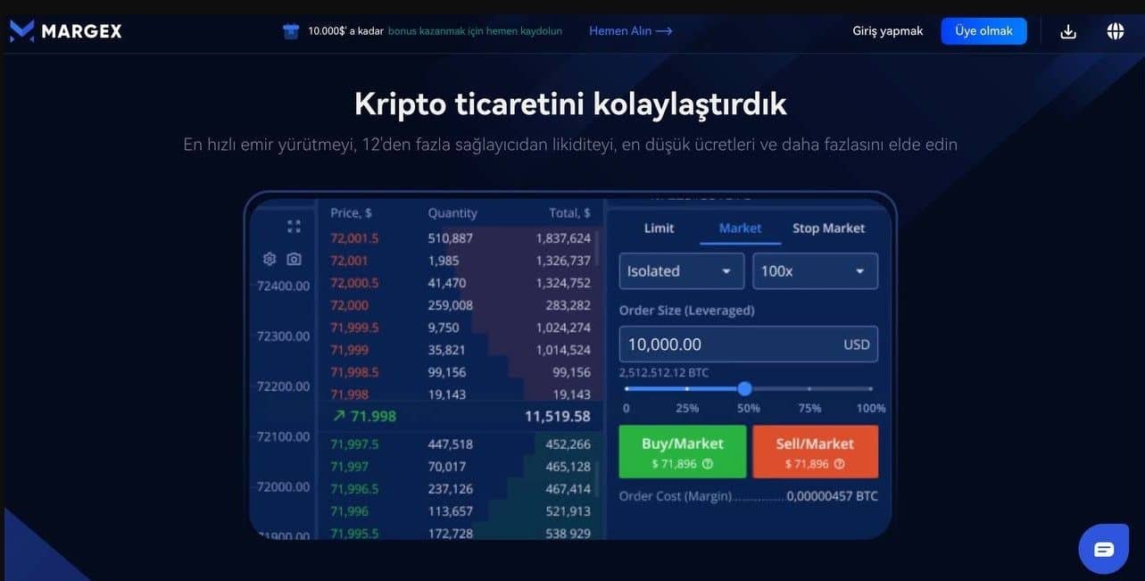 İdeal Kaldıraç Oranı İle En Güvenilir Kripto Borsaları İçerisinde Yer Alan Margex Analizi