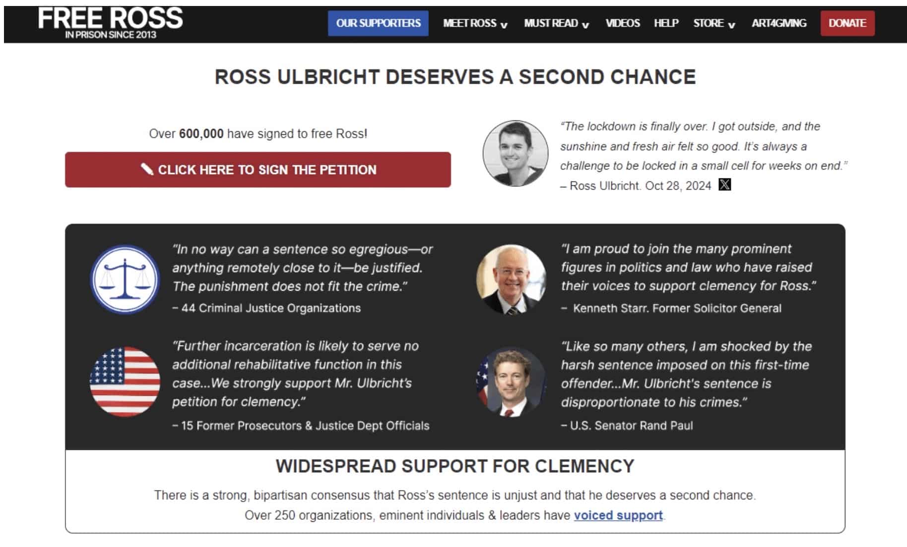 Ross Ulbricht’in Serbest Bırakılması
