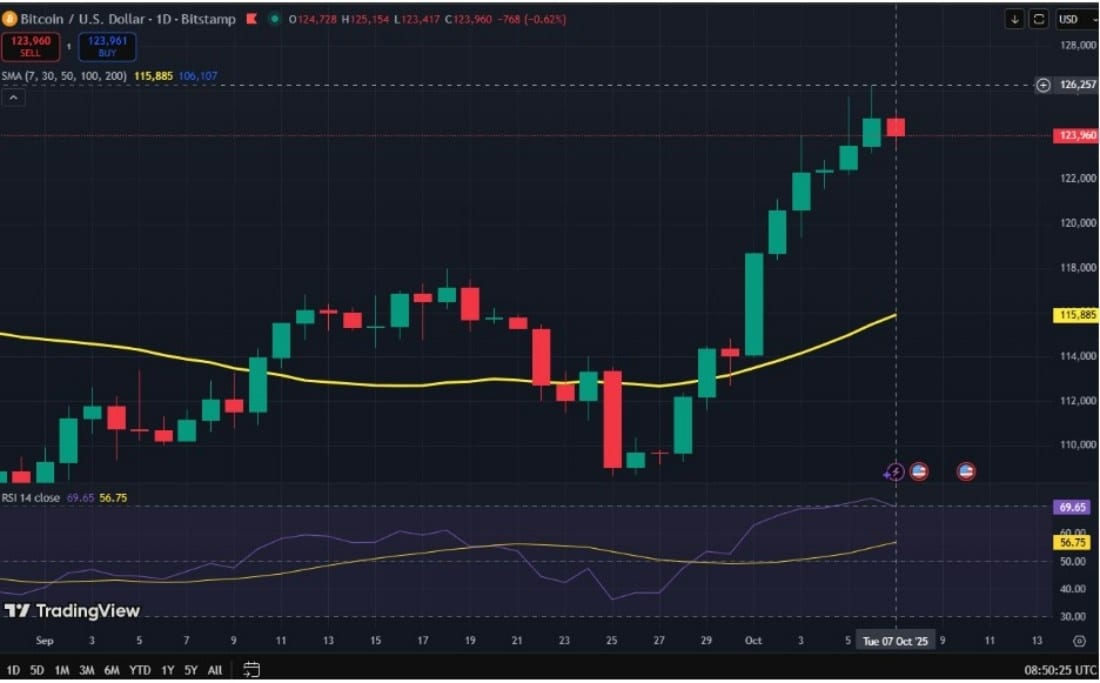 bitcoin işlem grafiği