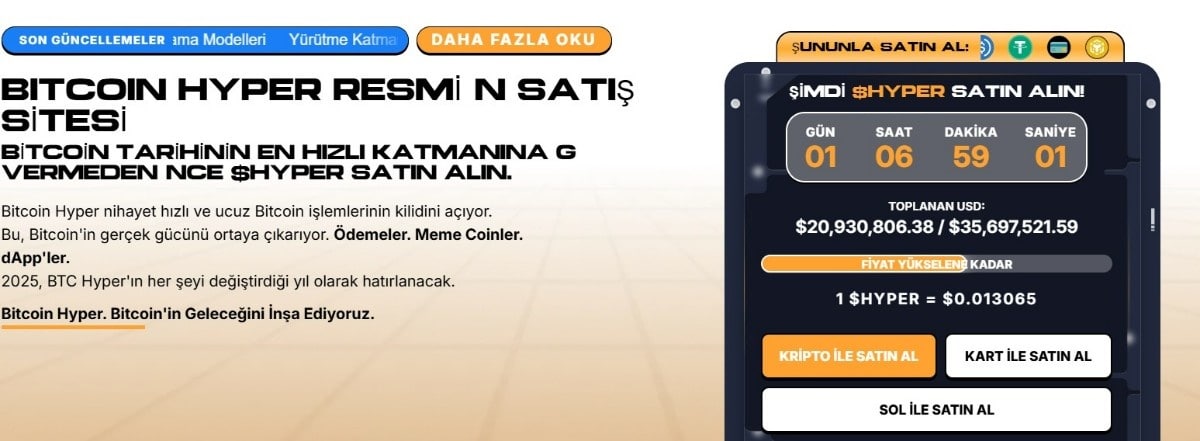 bitcoin hyper ön satışı