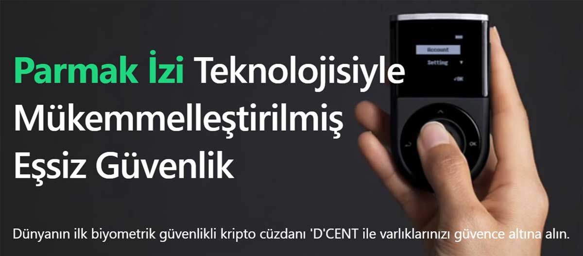 D'Cent Wallet donanım cüzdanı