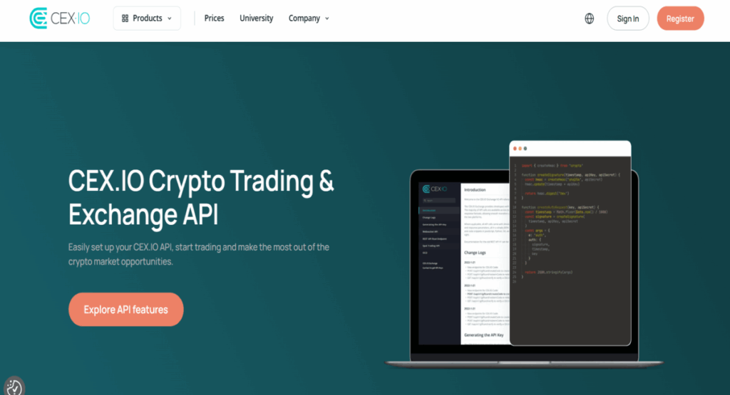 Güvenilir kripto borsaları API sağlayıcıları - Cex.io