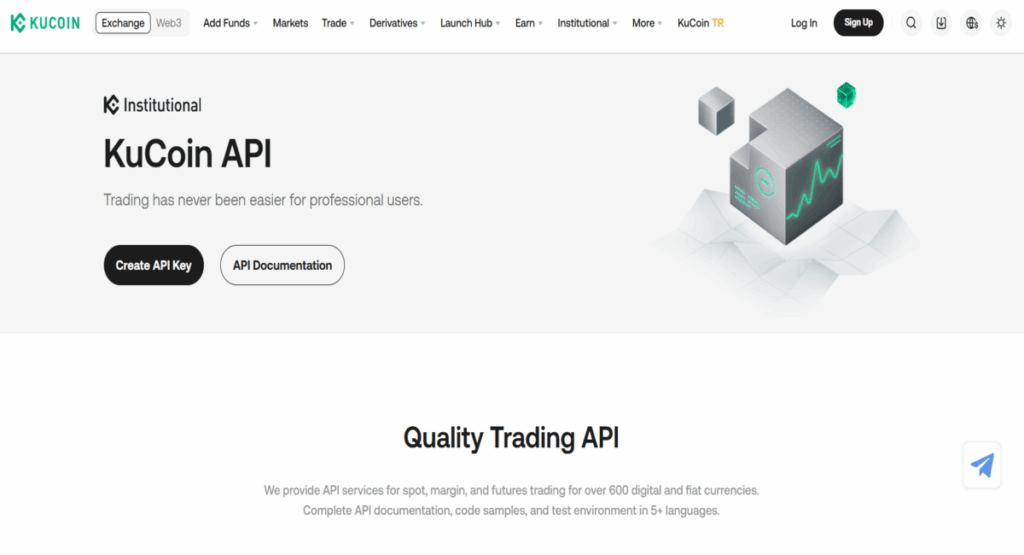 en iyi kripto borsaları API sağlayıcıları - KuCoin