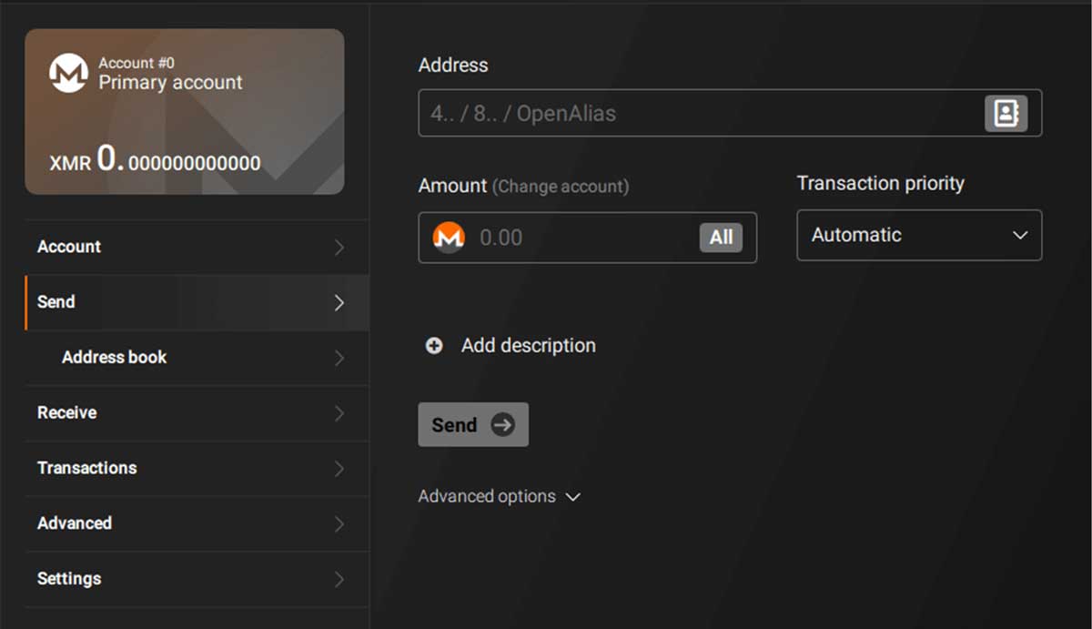 Monero GUI Wallet - Monero Coin cüzdanı