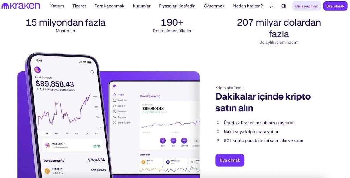 En güvenilir kripto para siteleri - Kraken