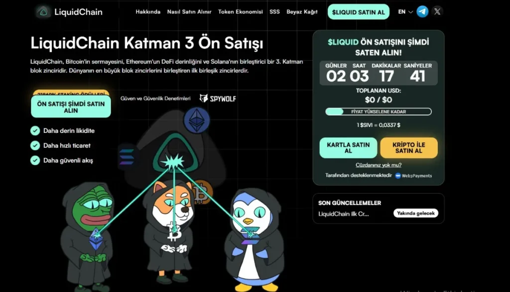 LiquidChain - Gerçek Zincirler Arası İşlevsellik Sunan Yeni Layer-3 Kripto Projesi
