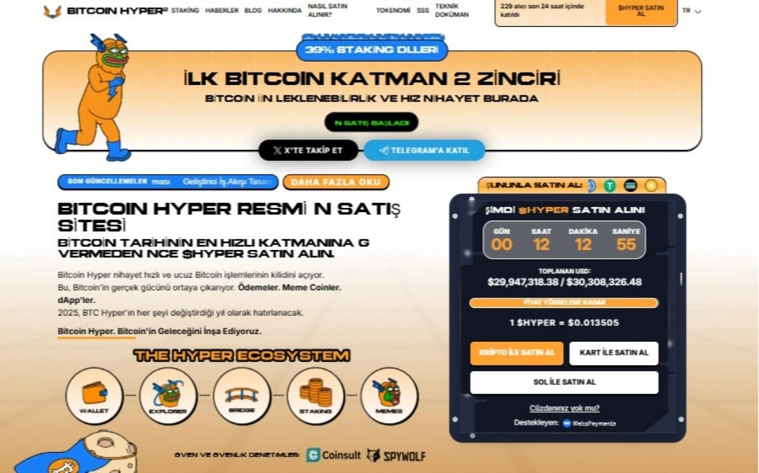 BİTCOİN HYPER ÖN SATIŞI