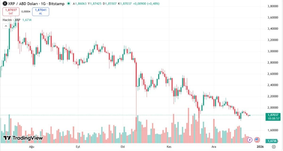 xrp işlem grafiği