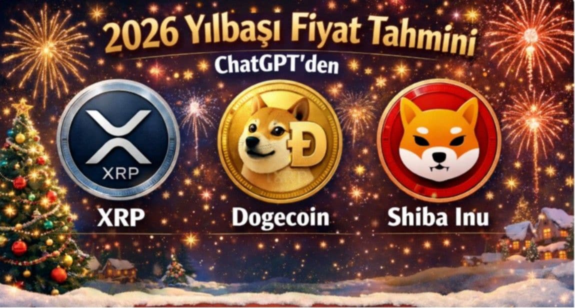 XRP, Dogecoin ve Shiba Inu: ChatGPT’den 2026 Yılbaşı Fiyat Tahmini