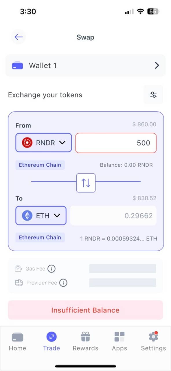 render coin takas