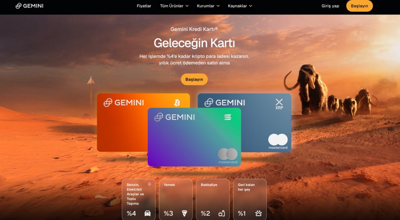 gemini en iyi kripto kredi kartları