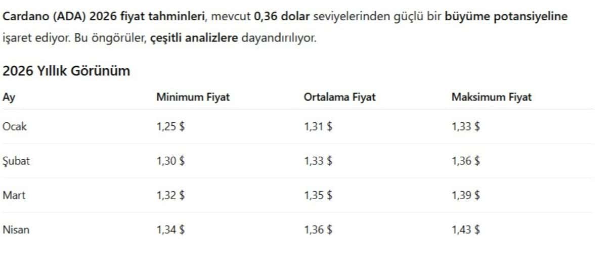cardano analizi