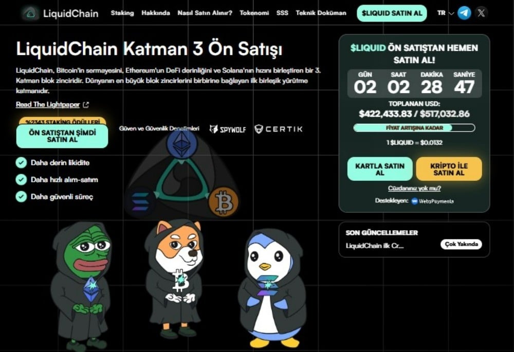 LiquidChain'in Kripto Ön Satışı