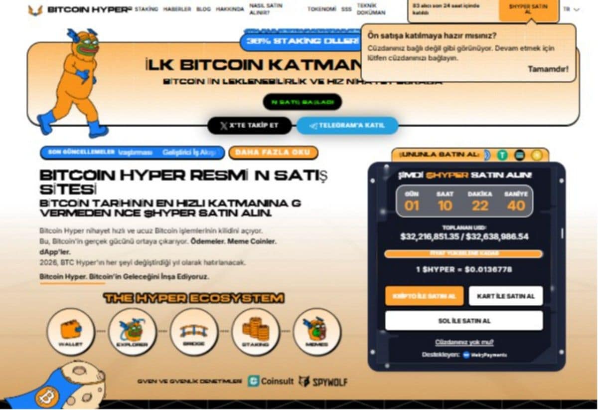 bitcoin hyper ön satışı
