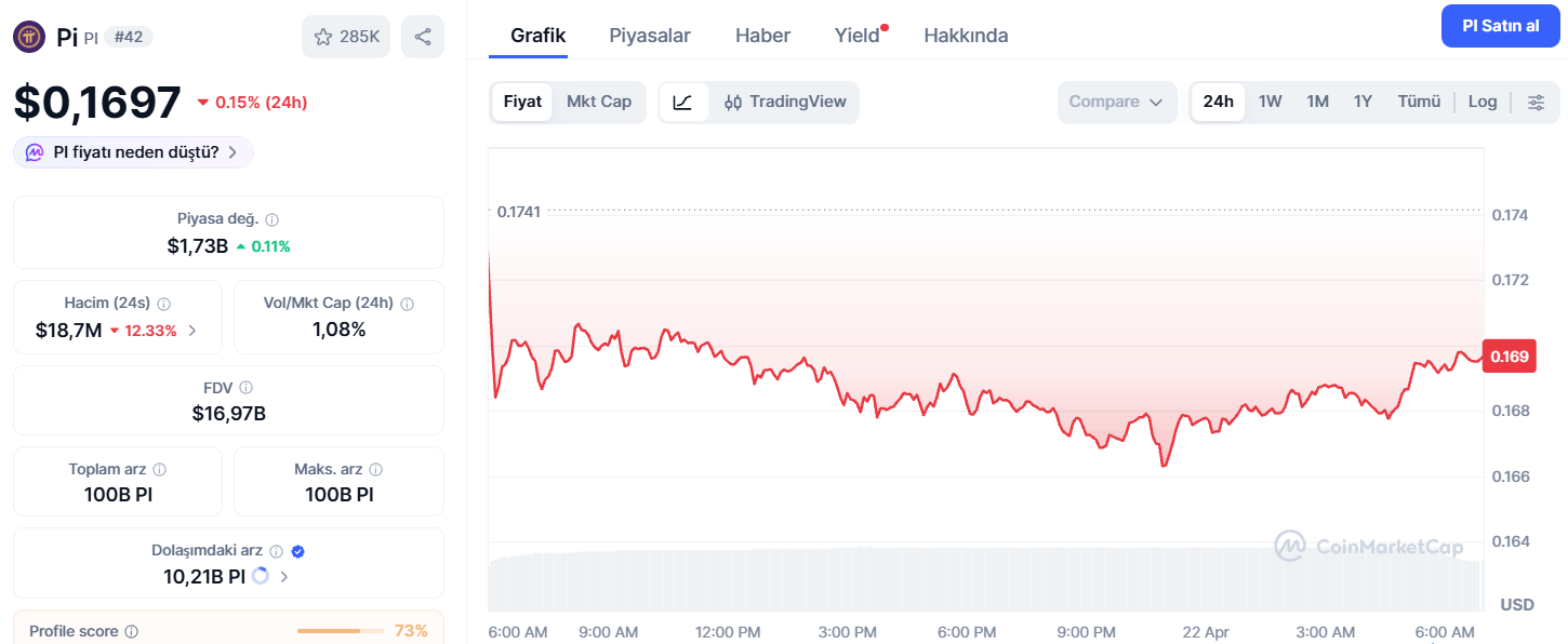 Pi Coin Fiyat Görünümü