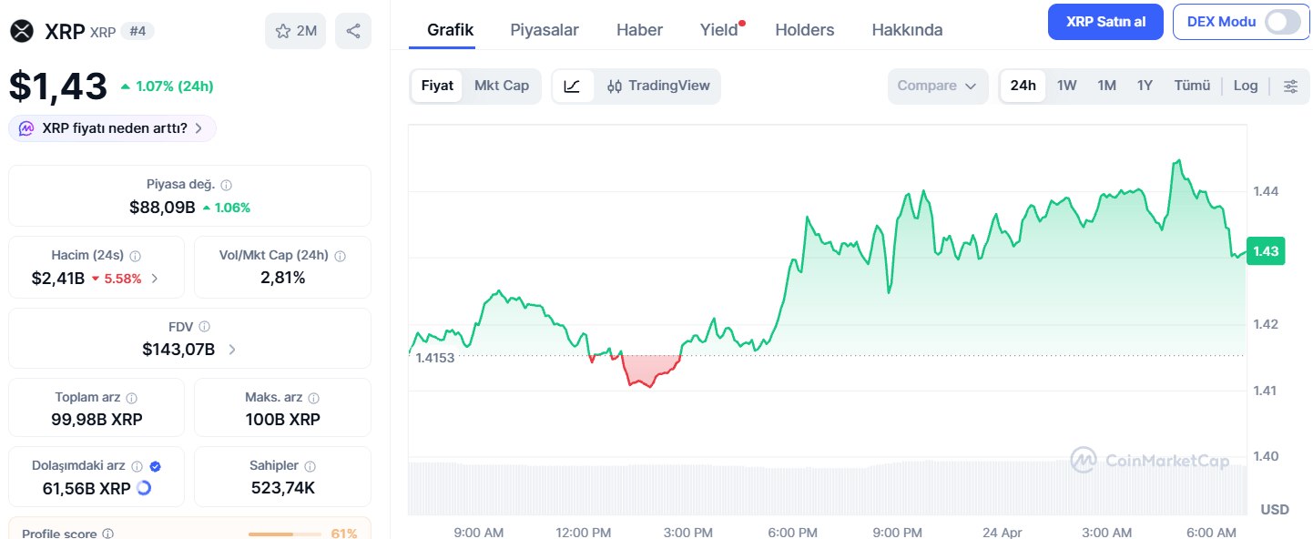 XRP Fiyatı: GraniteShares 3x ETF Lansmanı ve 360 Milyonluk Büyük Yatırımcı Birikimi