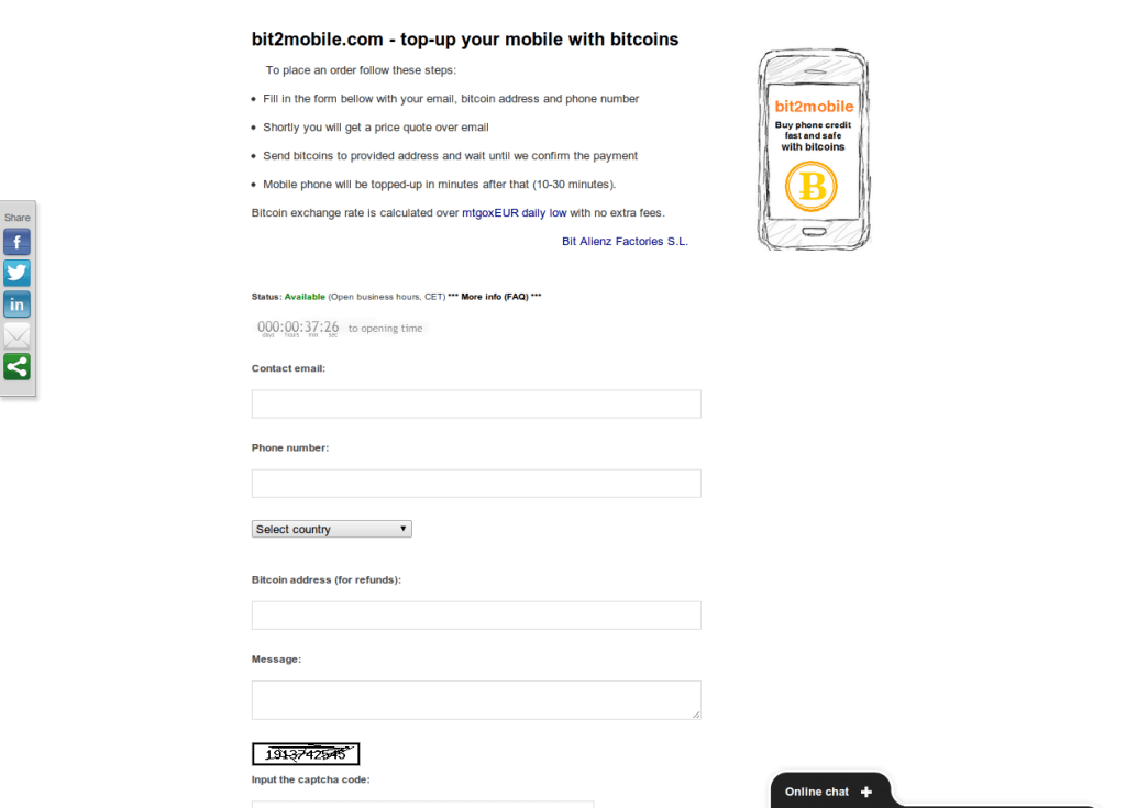 Top Up Your Mobile with Bitcoins mod
