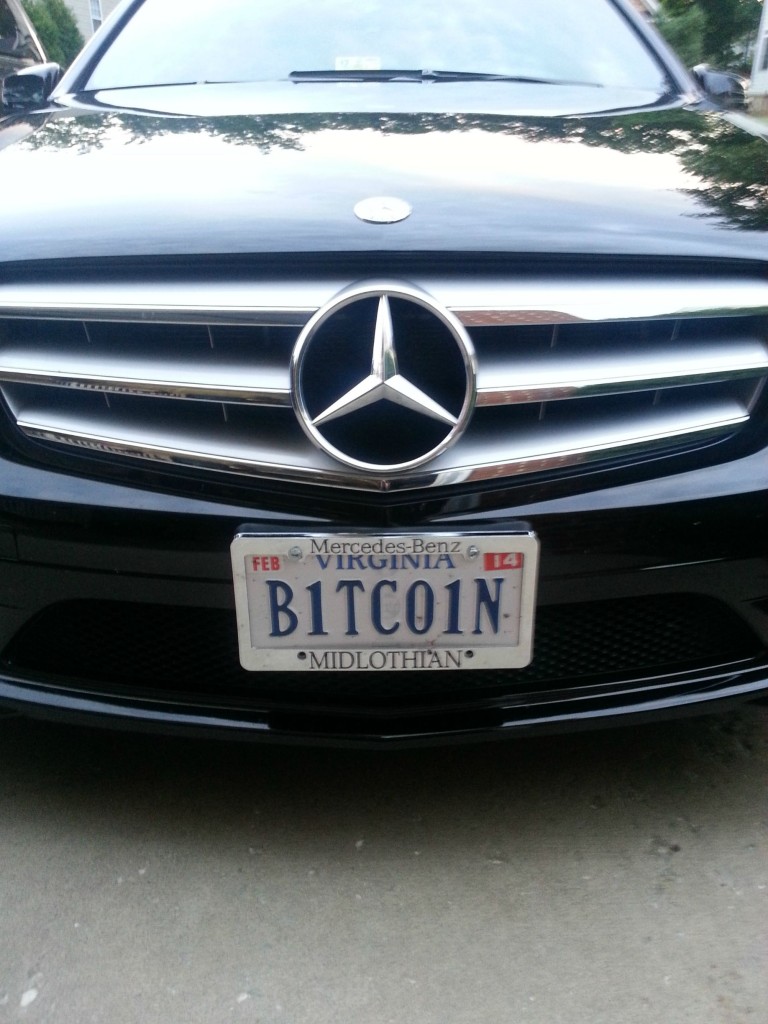 cryptocurrency license plates