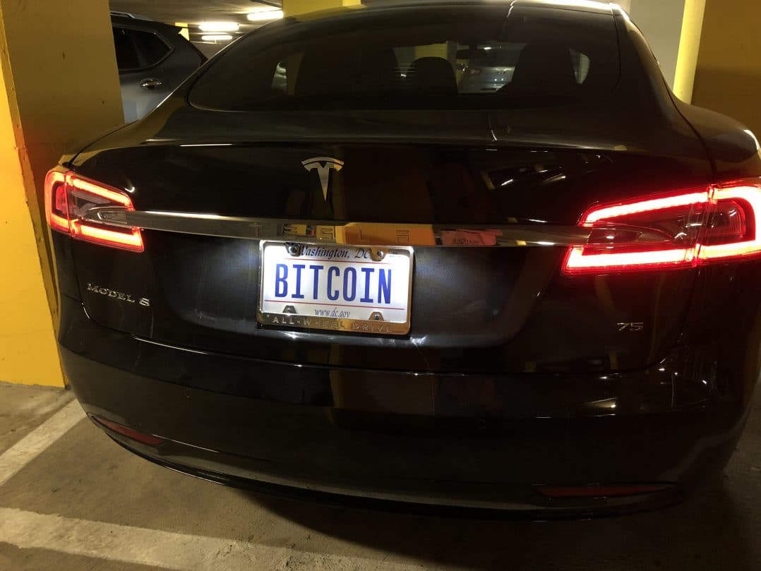 bitcoin license plate