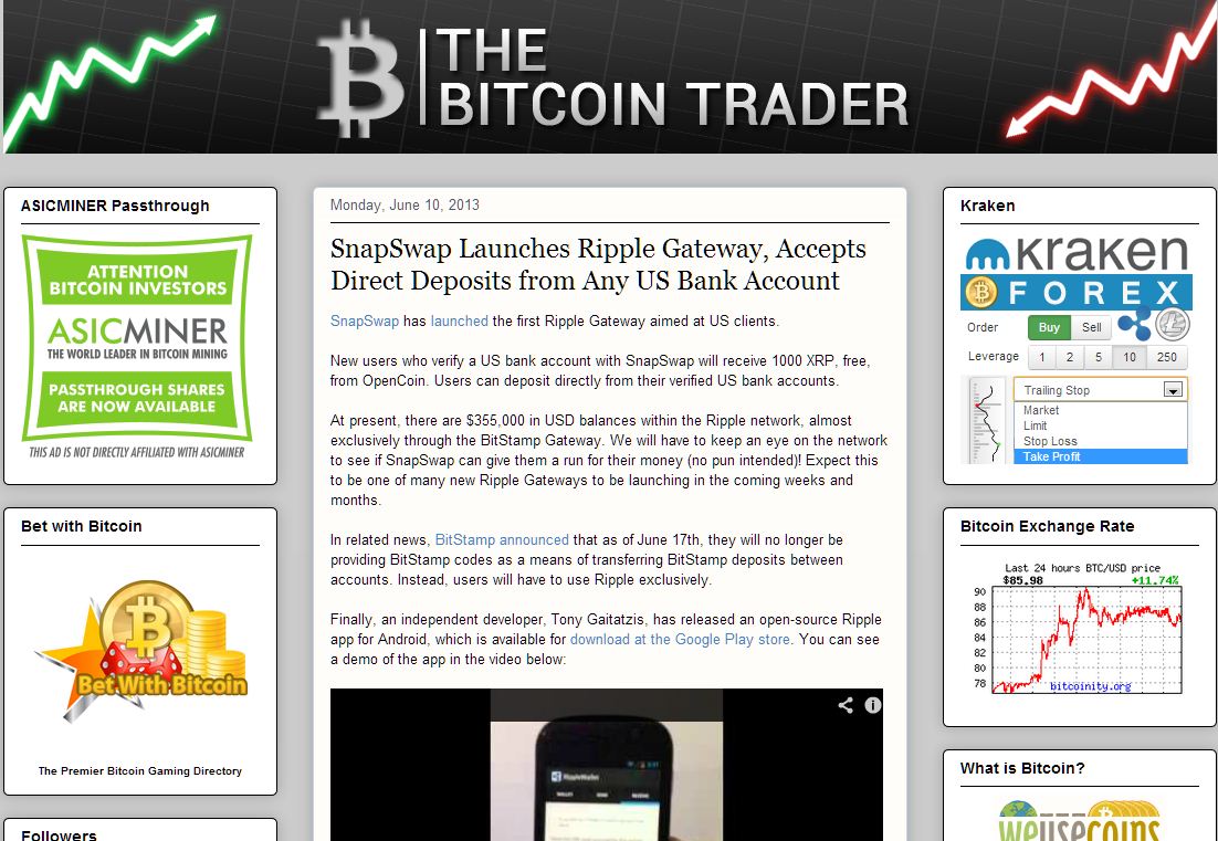 The Bitcoin Trader mod