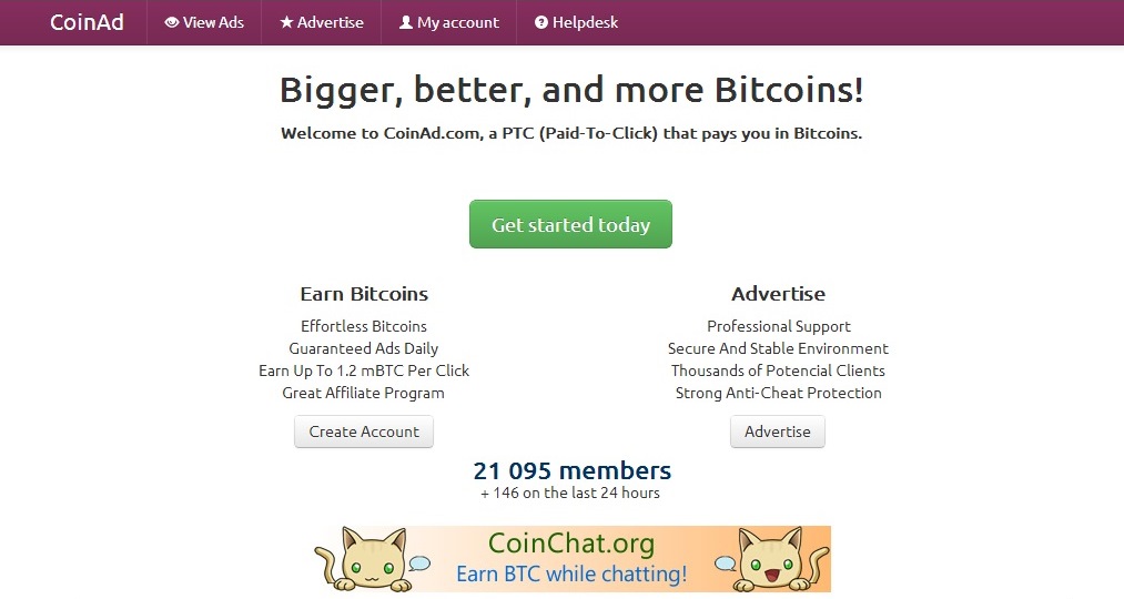 Earn bitcoin through websites