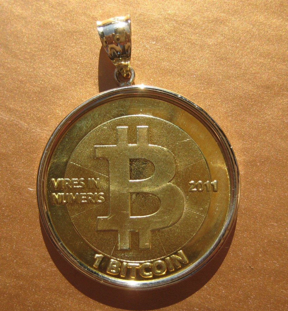 Golden Bitcoin Pendant mod