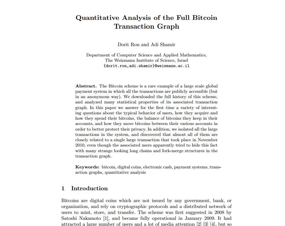 research paper of bitcoin