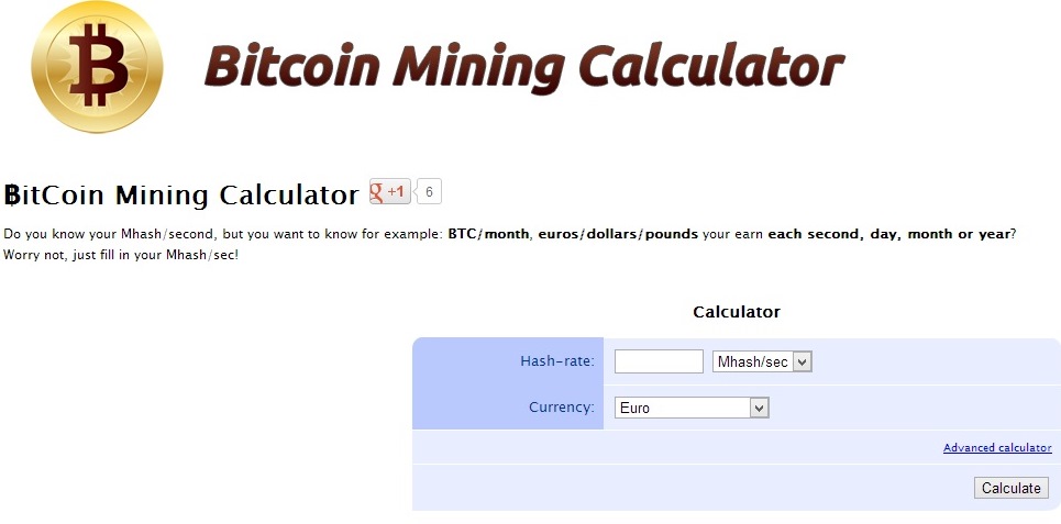 mine hash calculator