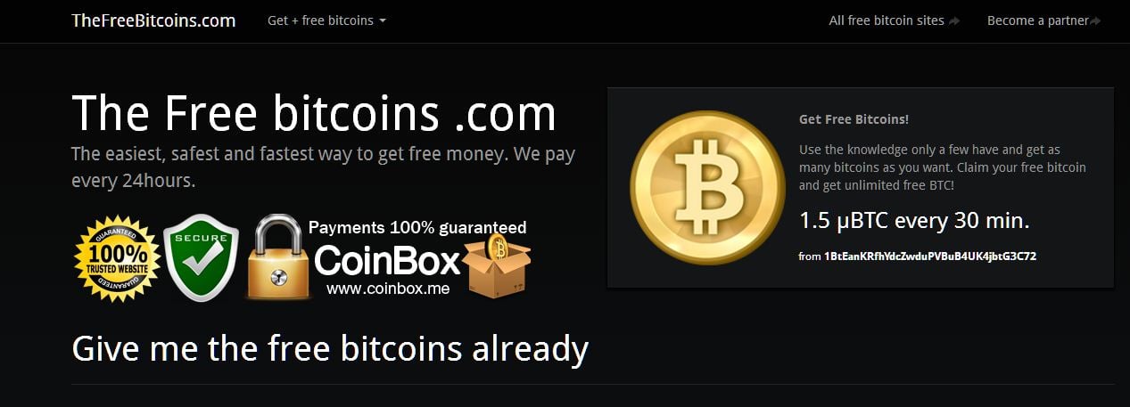 The Free Bitcoins com mod