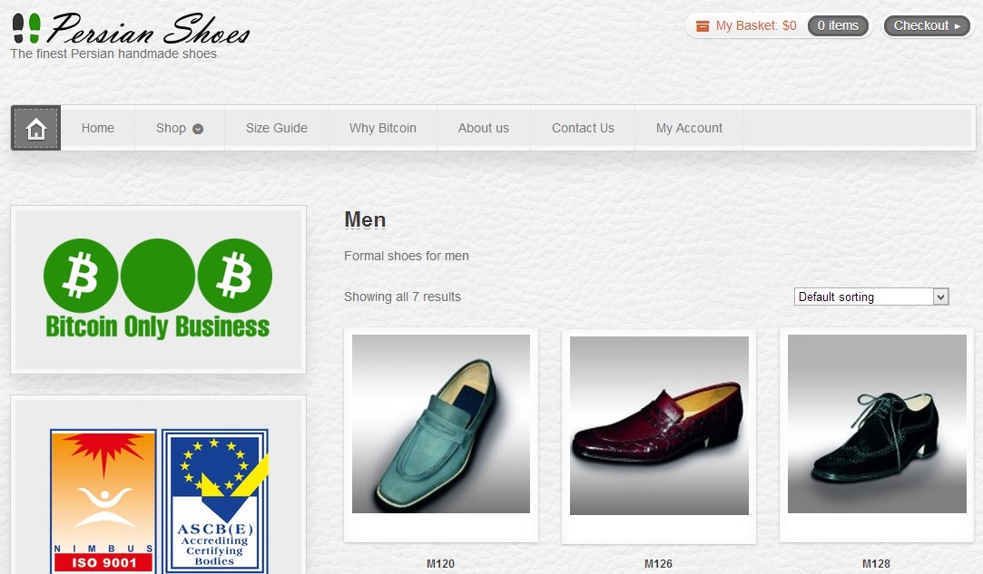 persian shoes bitcoin