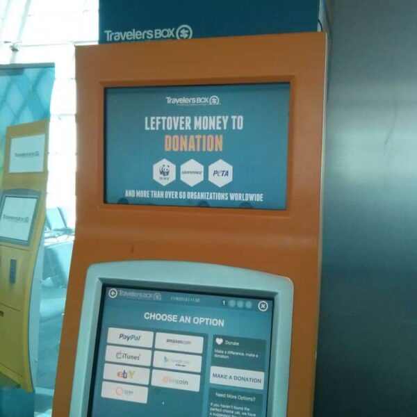 Travelers BOX at Turkish airport allows you to exchange currency leftovers for Bitcoin