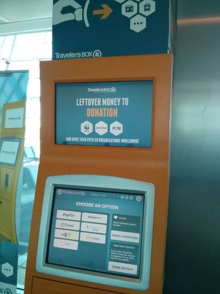 Travelers BOX at Turkish airport allows you to exchange currency leftovers  for Bitcoin - 99Bitcoins