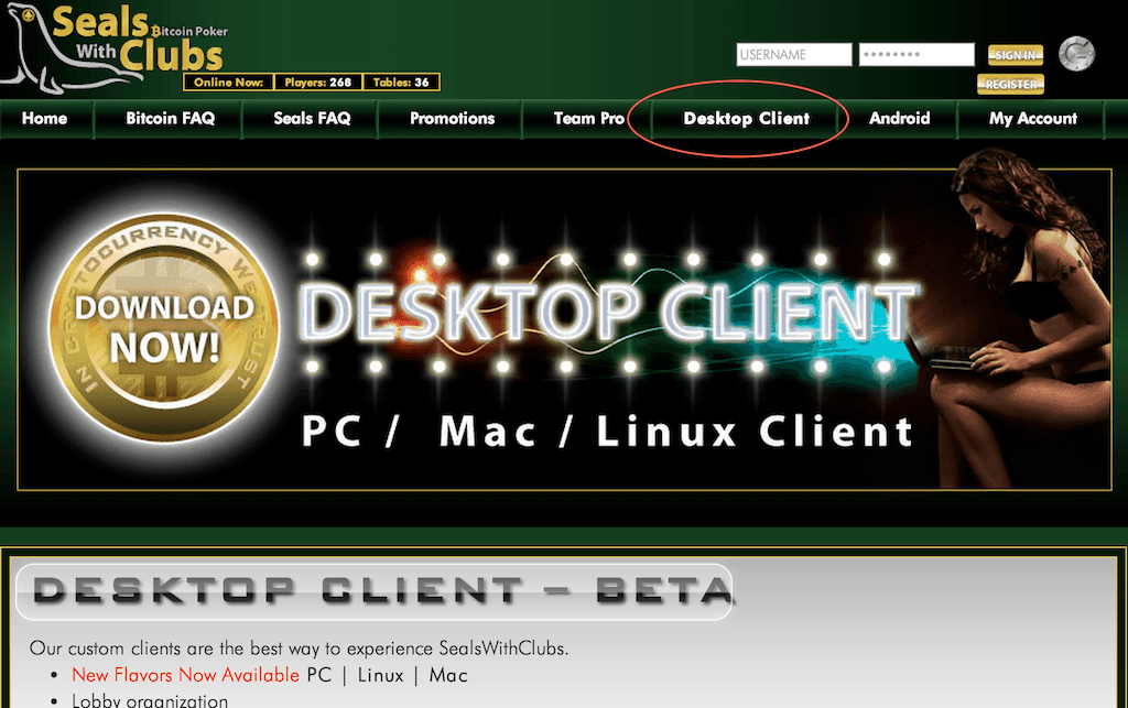 SWC desktop client