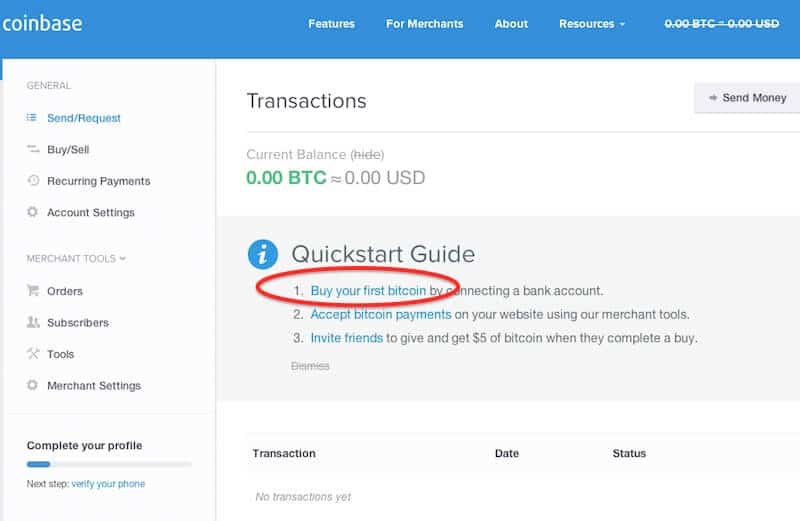 how to buy bitcoin on coinbase with wire transfer