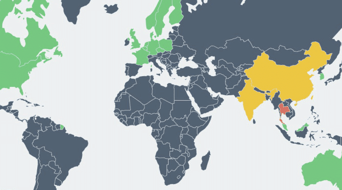 bitcoin banned countries