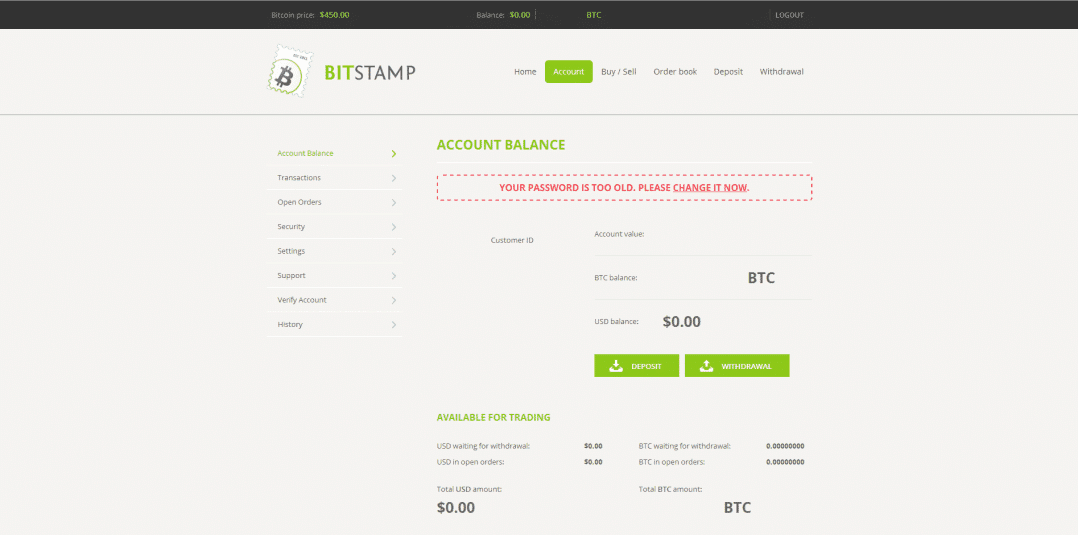 bitstamp balance