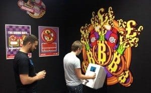 Customers purchasing Bitcoin at CeX's new ATM