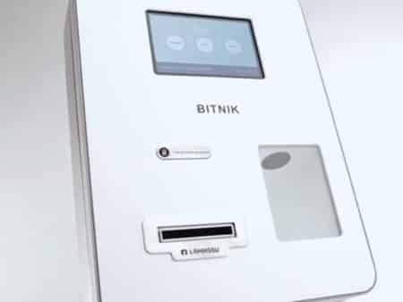 Bitcoin ATM manufactured by Slovenian company Bitnik