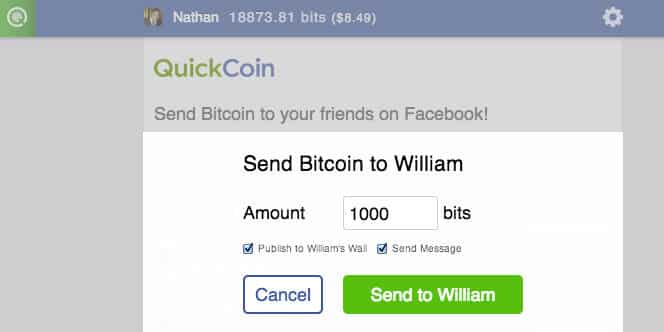 buy bitcoin with facebook messenger