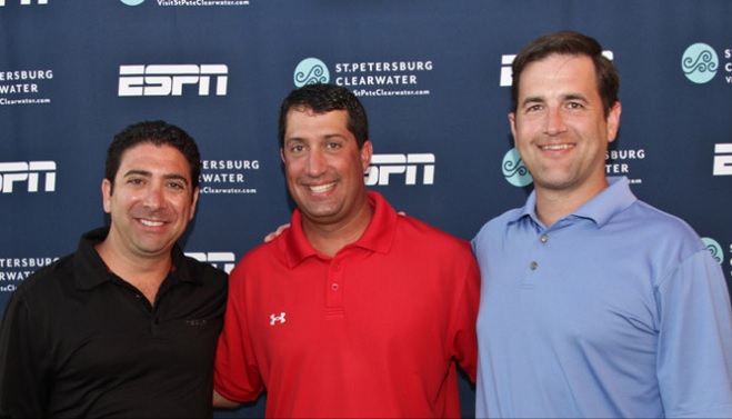 Tony Gallippi (BitPay Executive Chairman), Brett Dulaney (Executive Director of the Bitcoin St. Petersburg Bowl) and Stephen Pair (BitPay CEO)