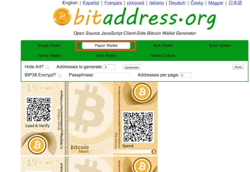 How to Make a Paper Bitcoin Wallet