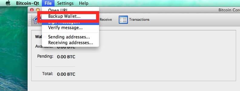 how to backup a bitcoin wallet