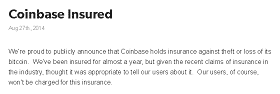 Coinbase Is Now Insured